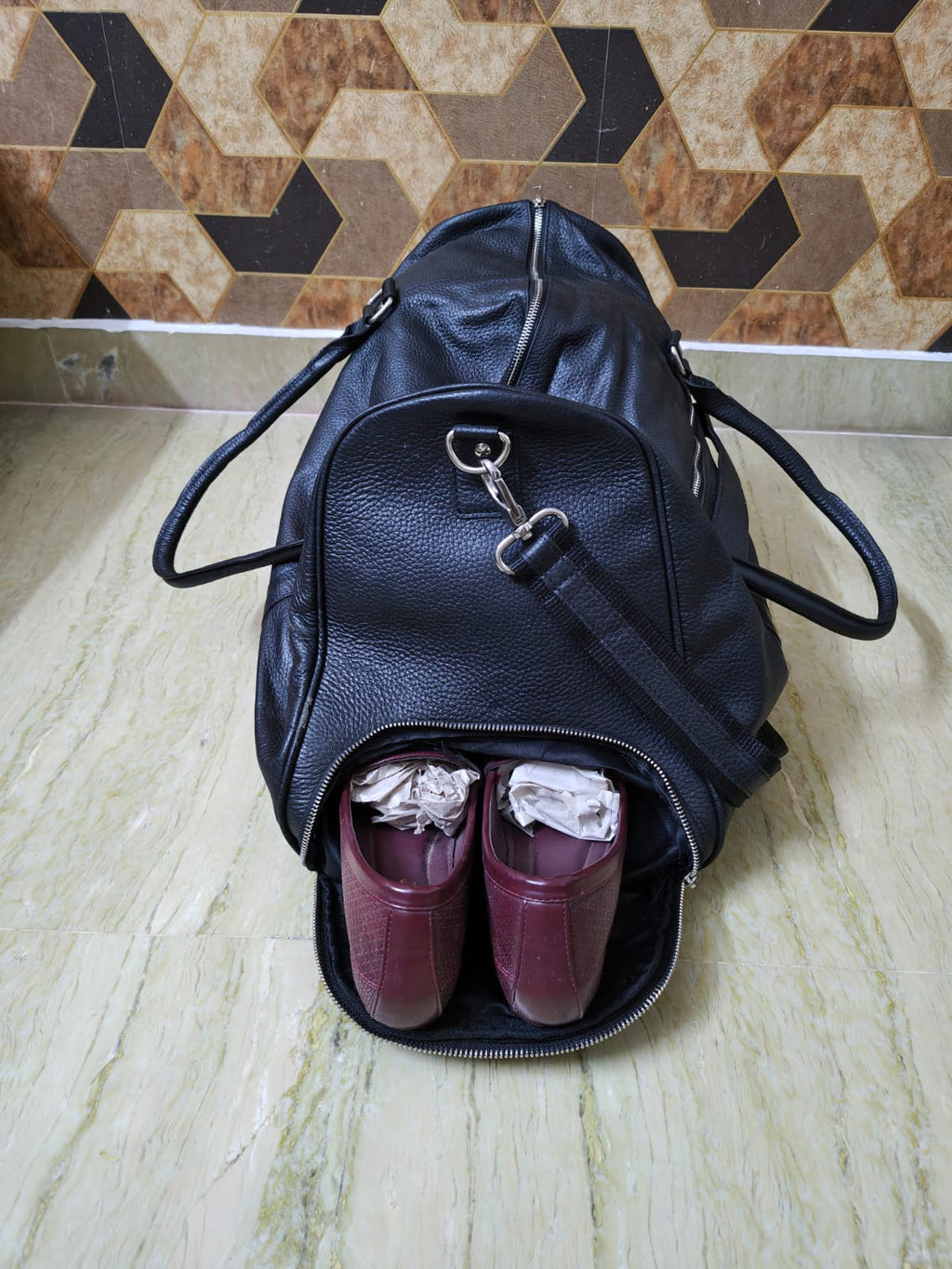 Las Vegas Leather Duffel Bag