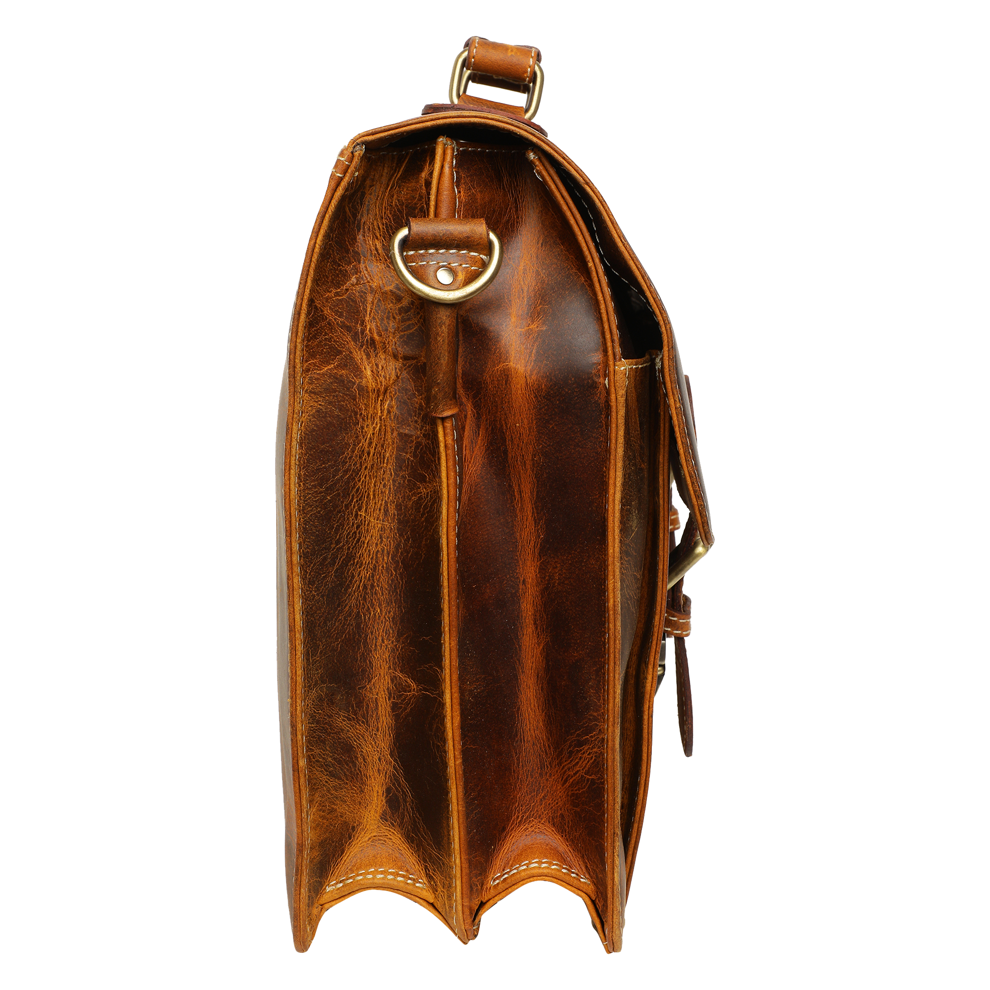 Timeless Leather Briefcase Bag Brown