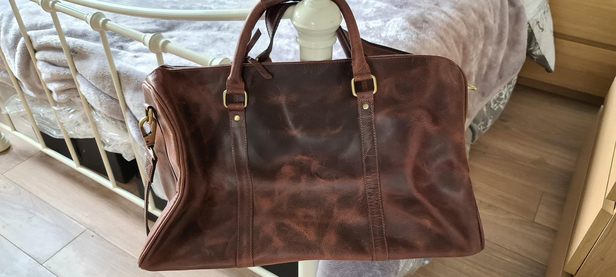 Solo Leather Travel Duffel Bags (Mullberry)