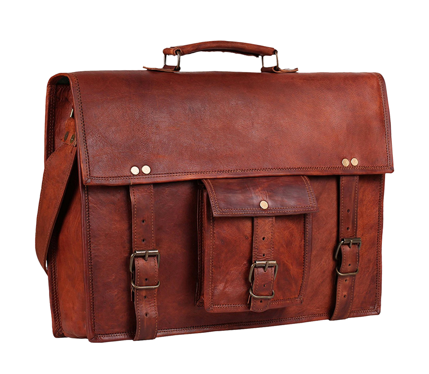 Denver Leather Briefcase Bag