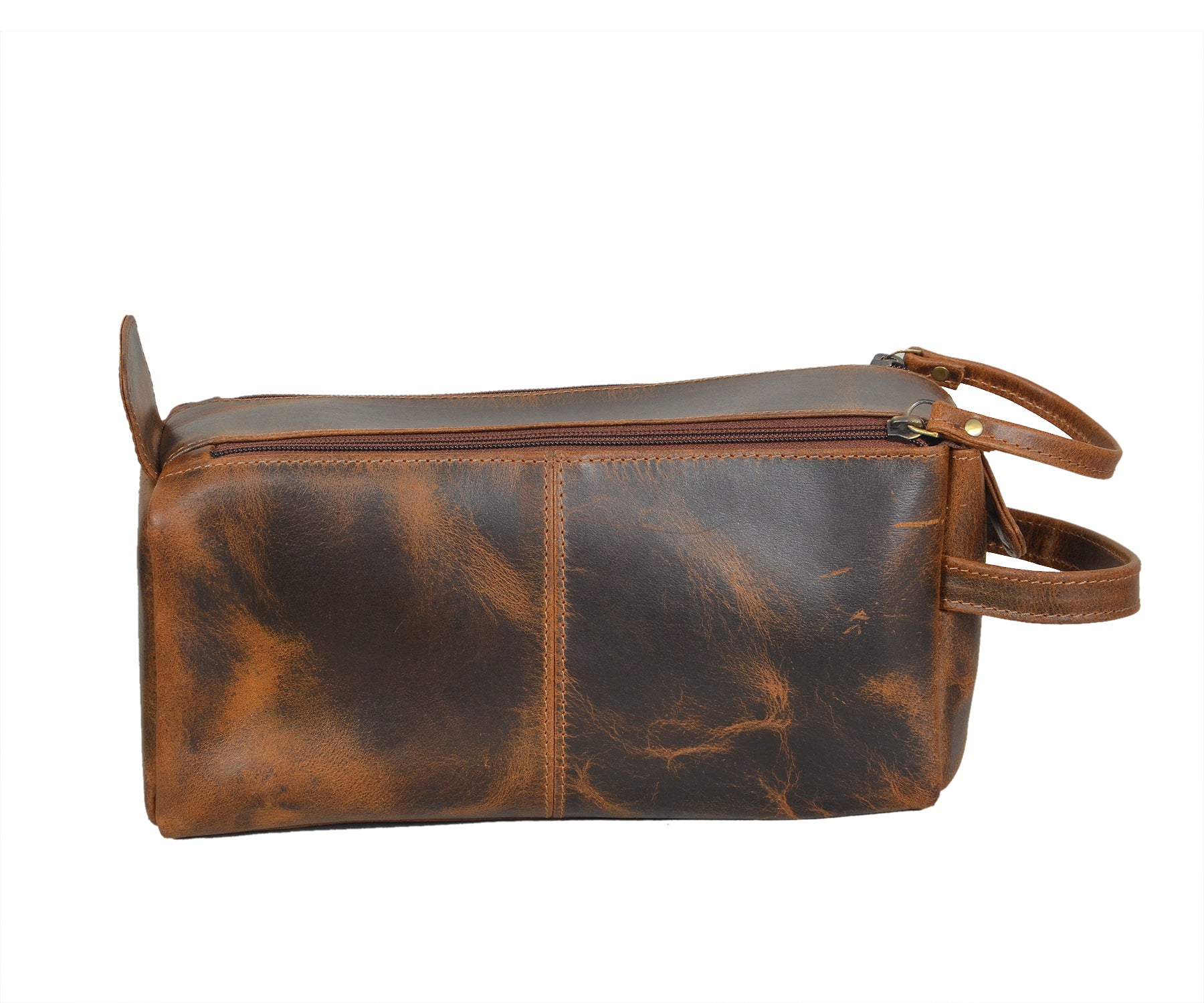 Personalized Leather Toiletry Bag for Men