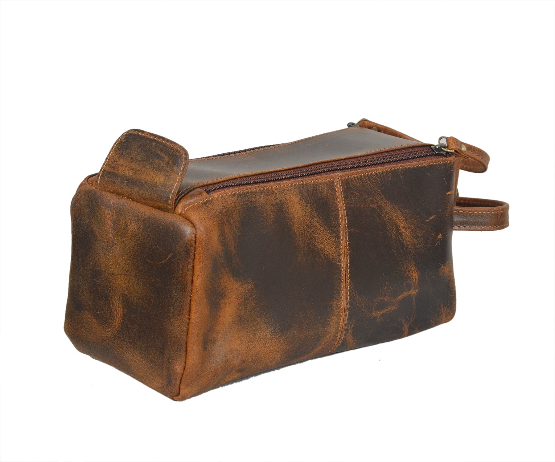 Personalized Leather Toiletry Bag for Men