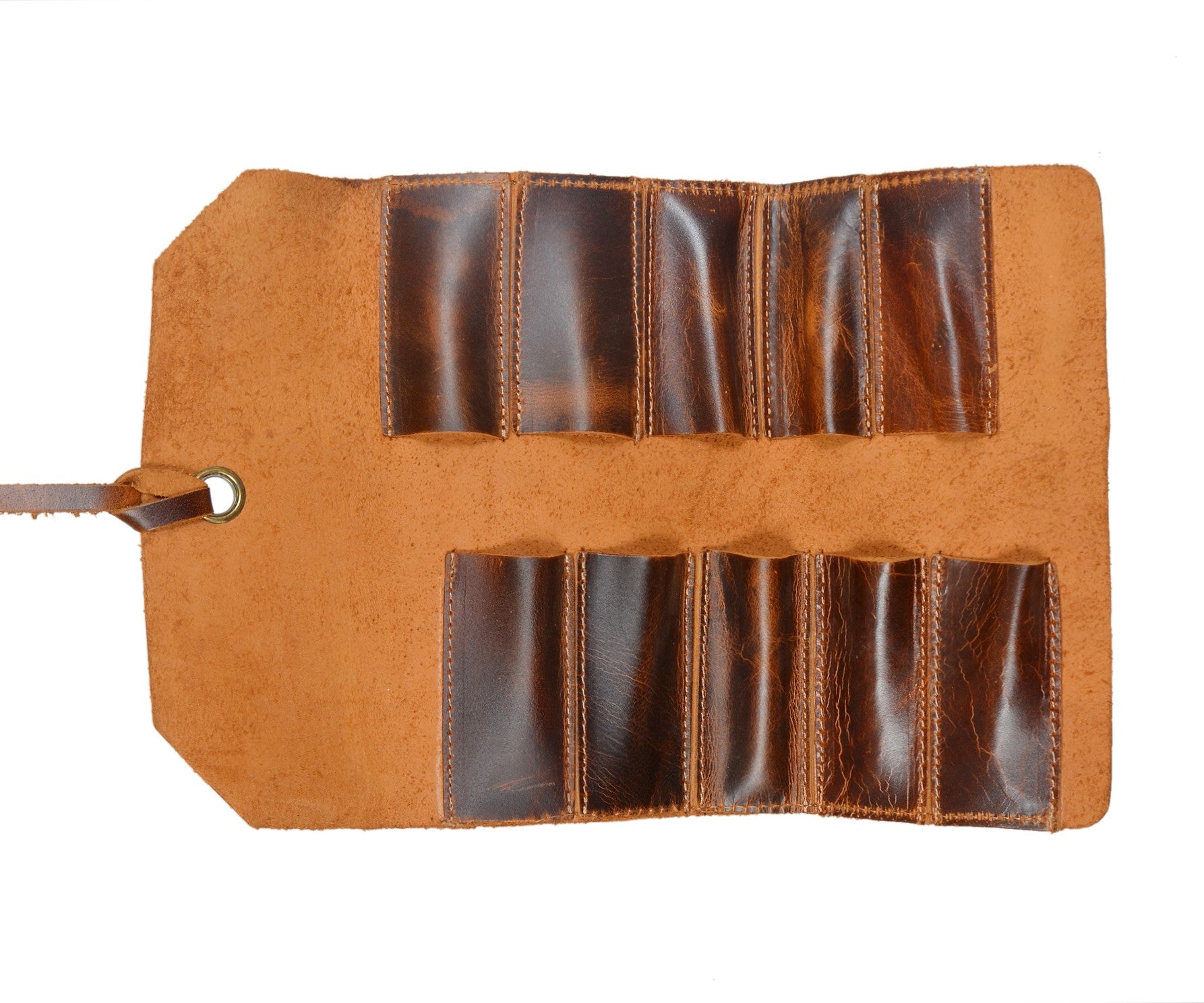 Leather Tool Roll Up Pouch Wrench Roll Chisel Bag