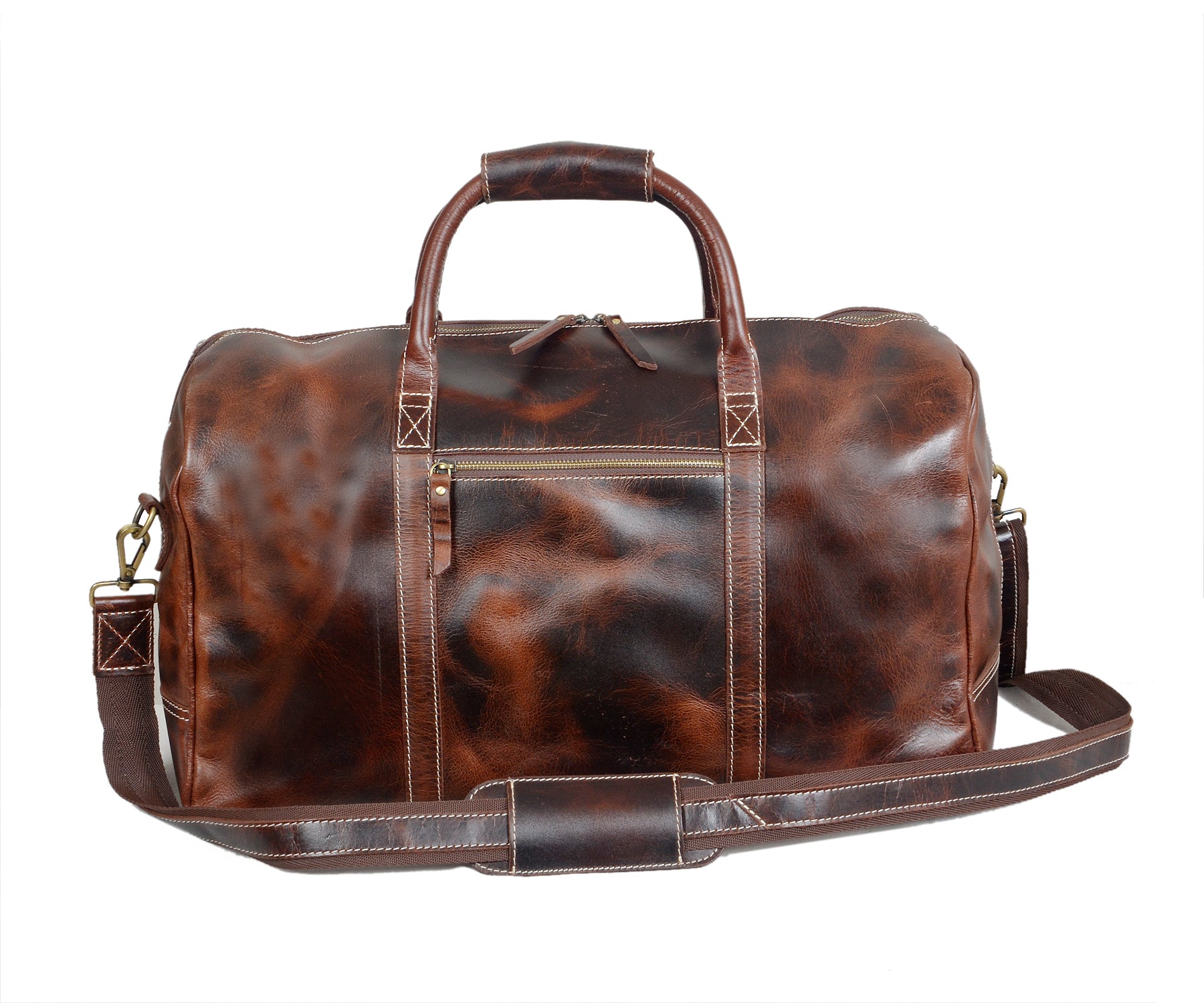 Solo Leather Travel Duffel Bags (Mullberry)