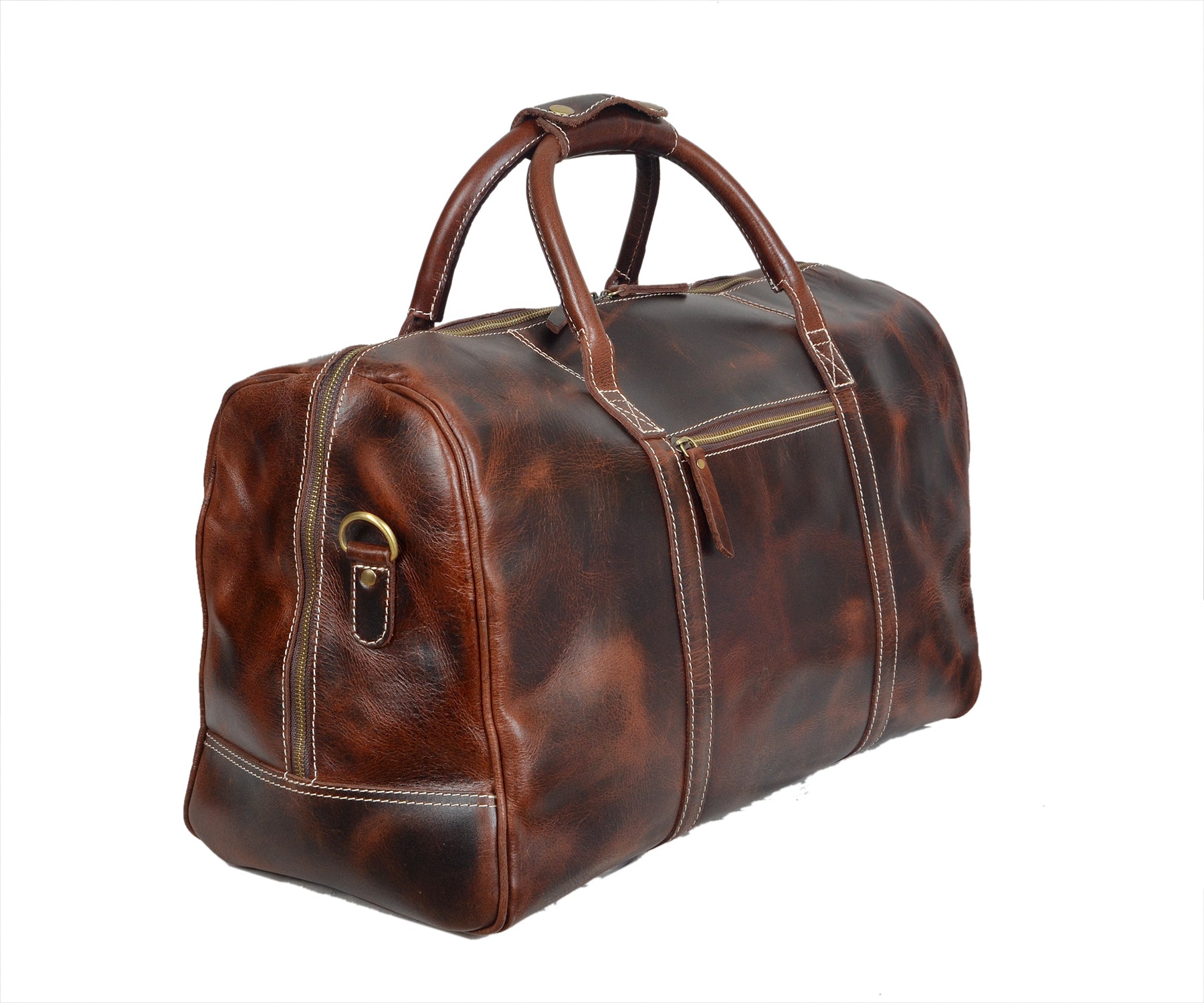 Solo Leather Travel Duffel Bags (Mullberry)