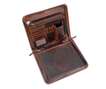 Premium Qualıty Full-Grain Leather Portfolio (Dark Brown)