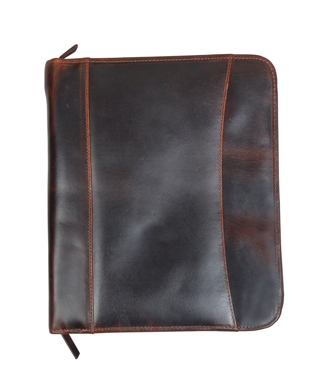 Premium Qualıty Full-Grain Leather Portfolio (Dark Brown)