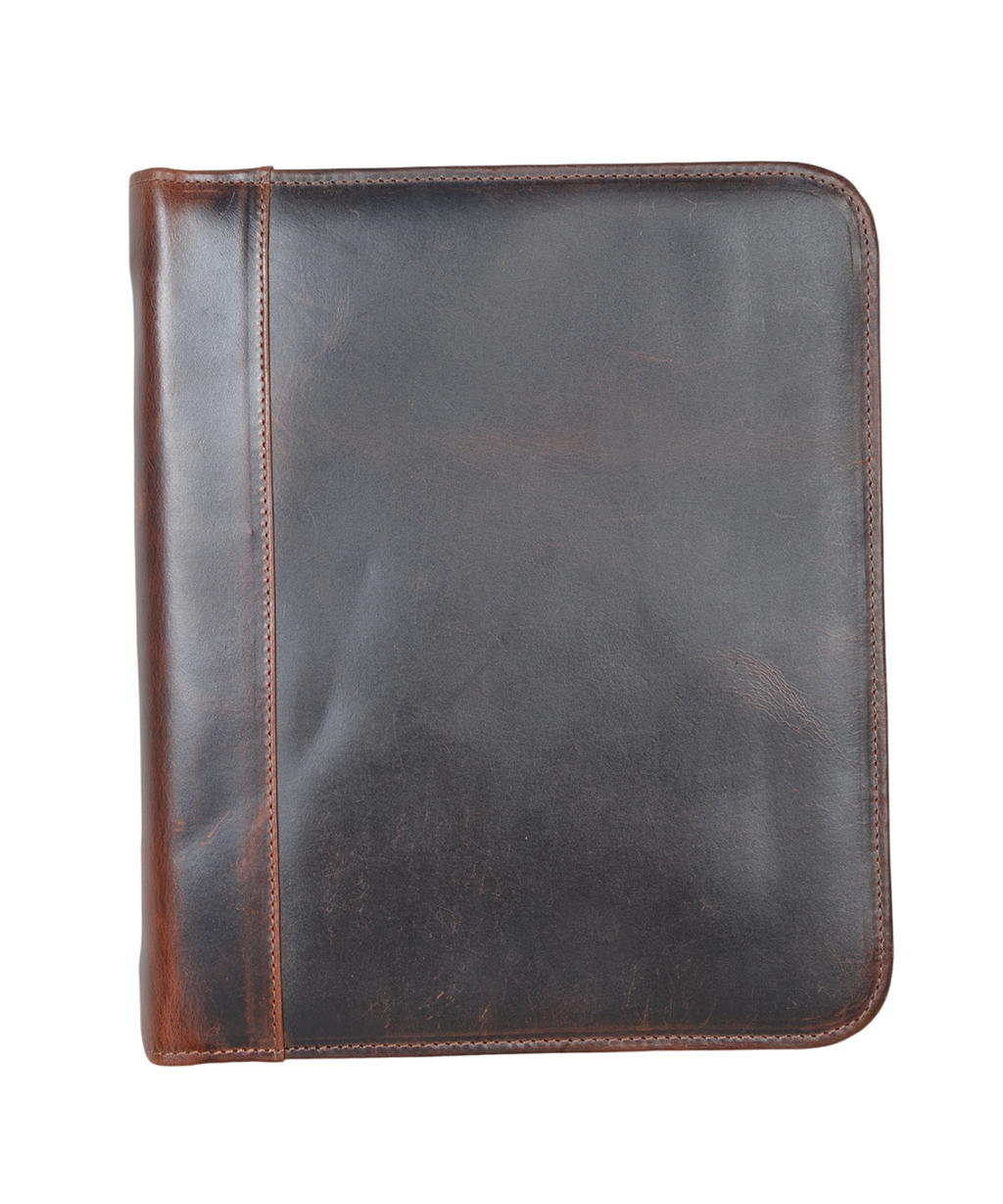 Premium Qualıty Full-Grain Leather Portfolio (Dark Brown)