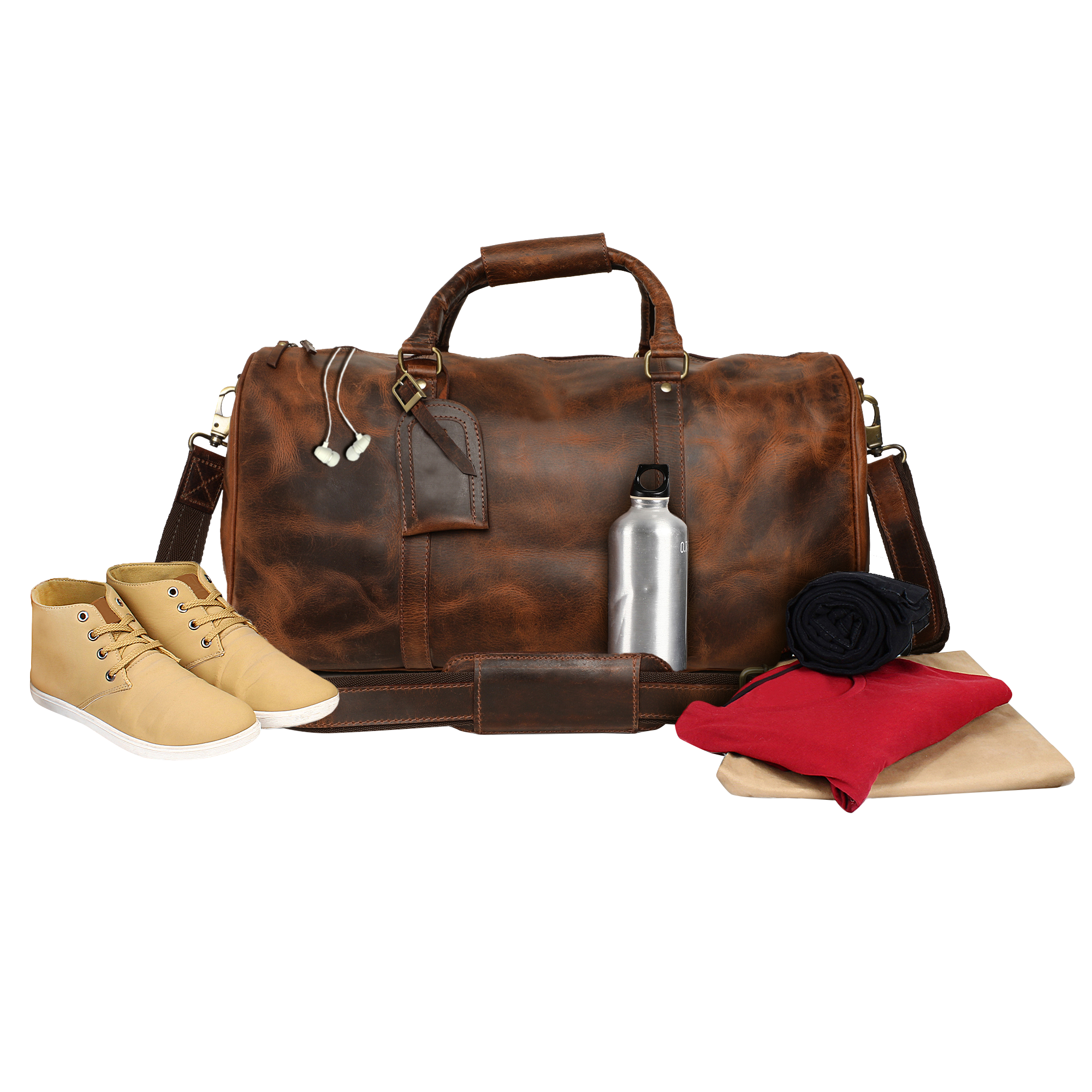 Portland Leather Travel Duffel Bag