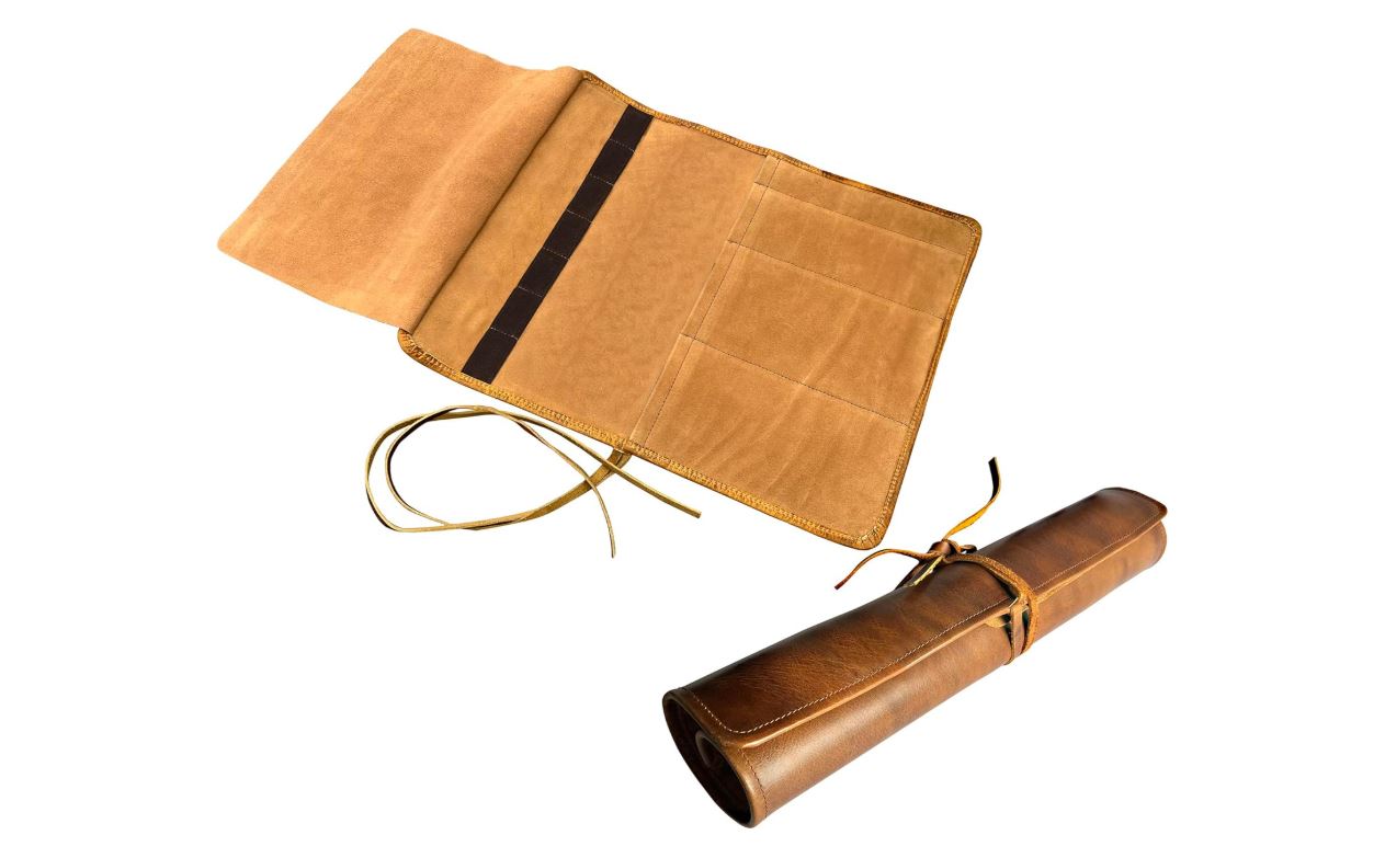 Luxury Leather Knife Roll