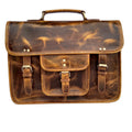Virgin Leather Briefcase Bag (Brown)