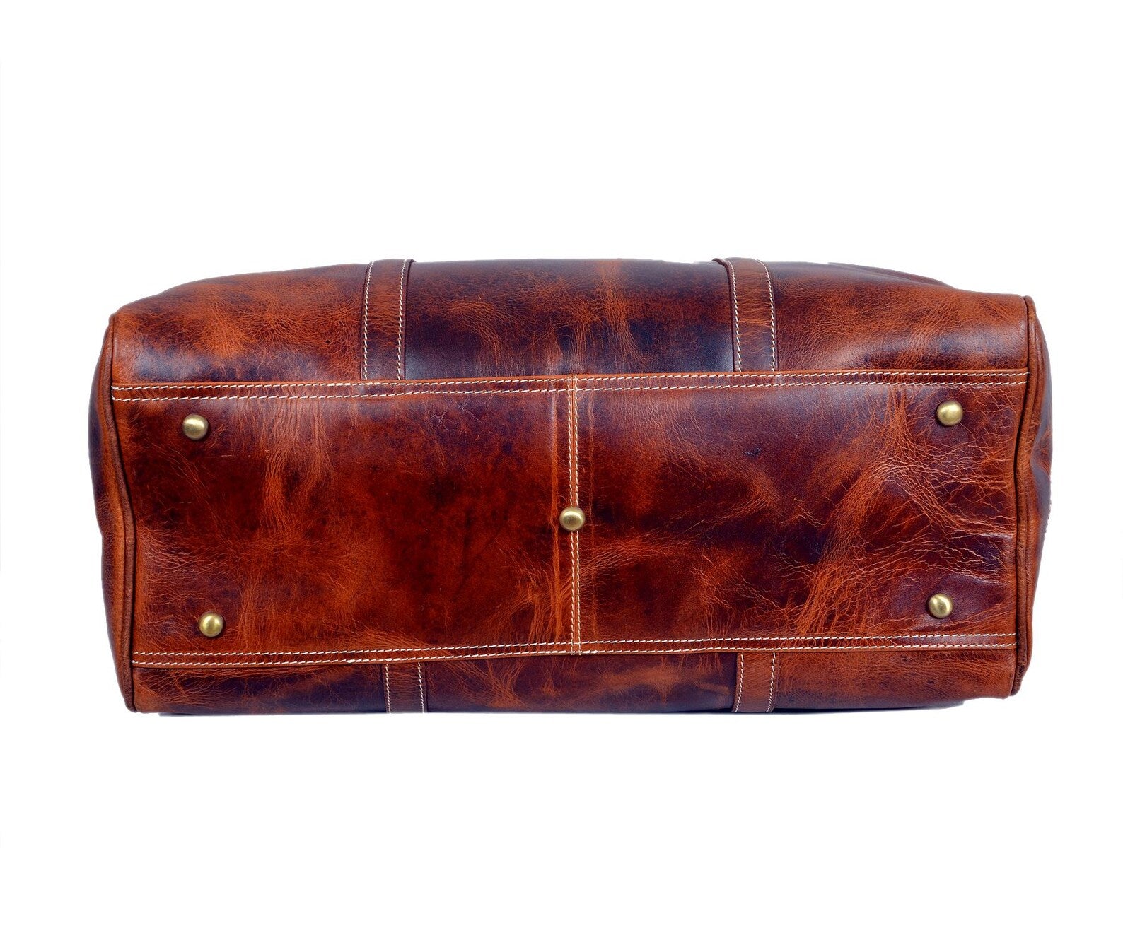 Solo Leather Travel Duffel Bags (Brown)