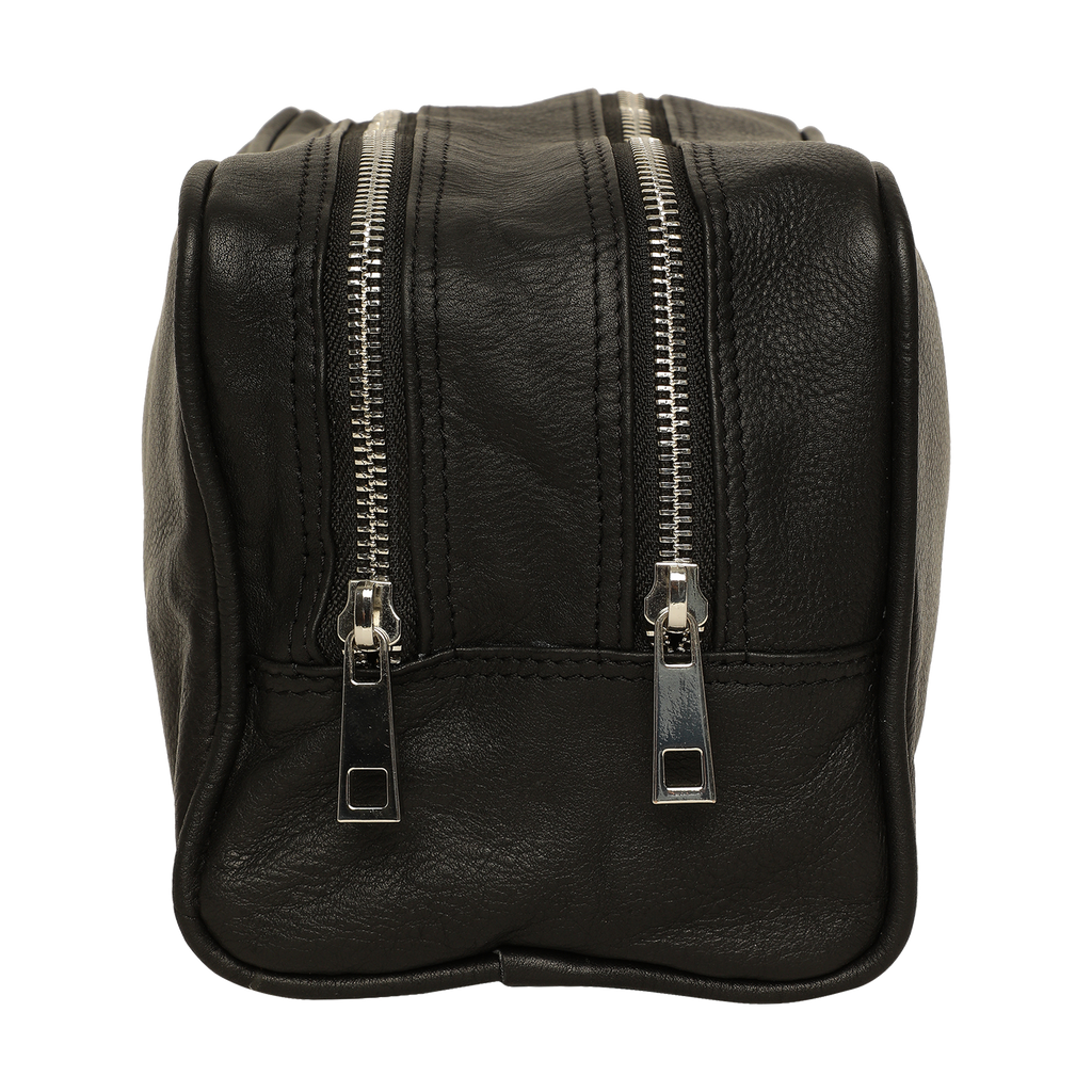 Midnight Leather Toiletry Bag (Black)