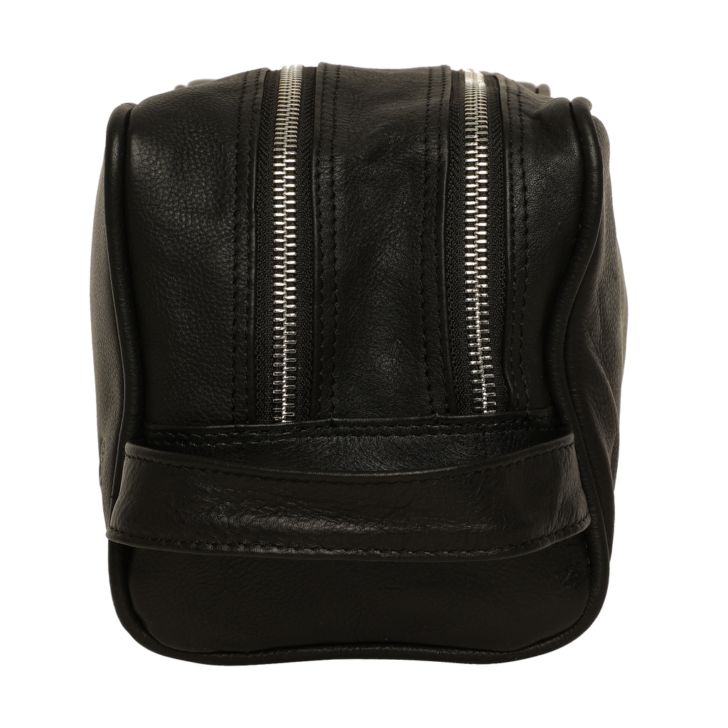 Midnight Leather Toiletry Bag (Black)