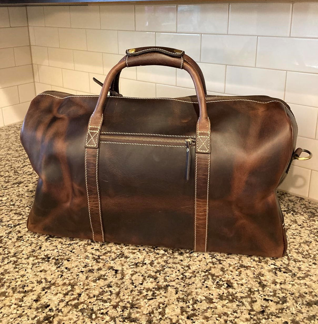 Solo Leather Travel Duffel Bags (Mullberry)