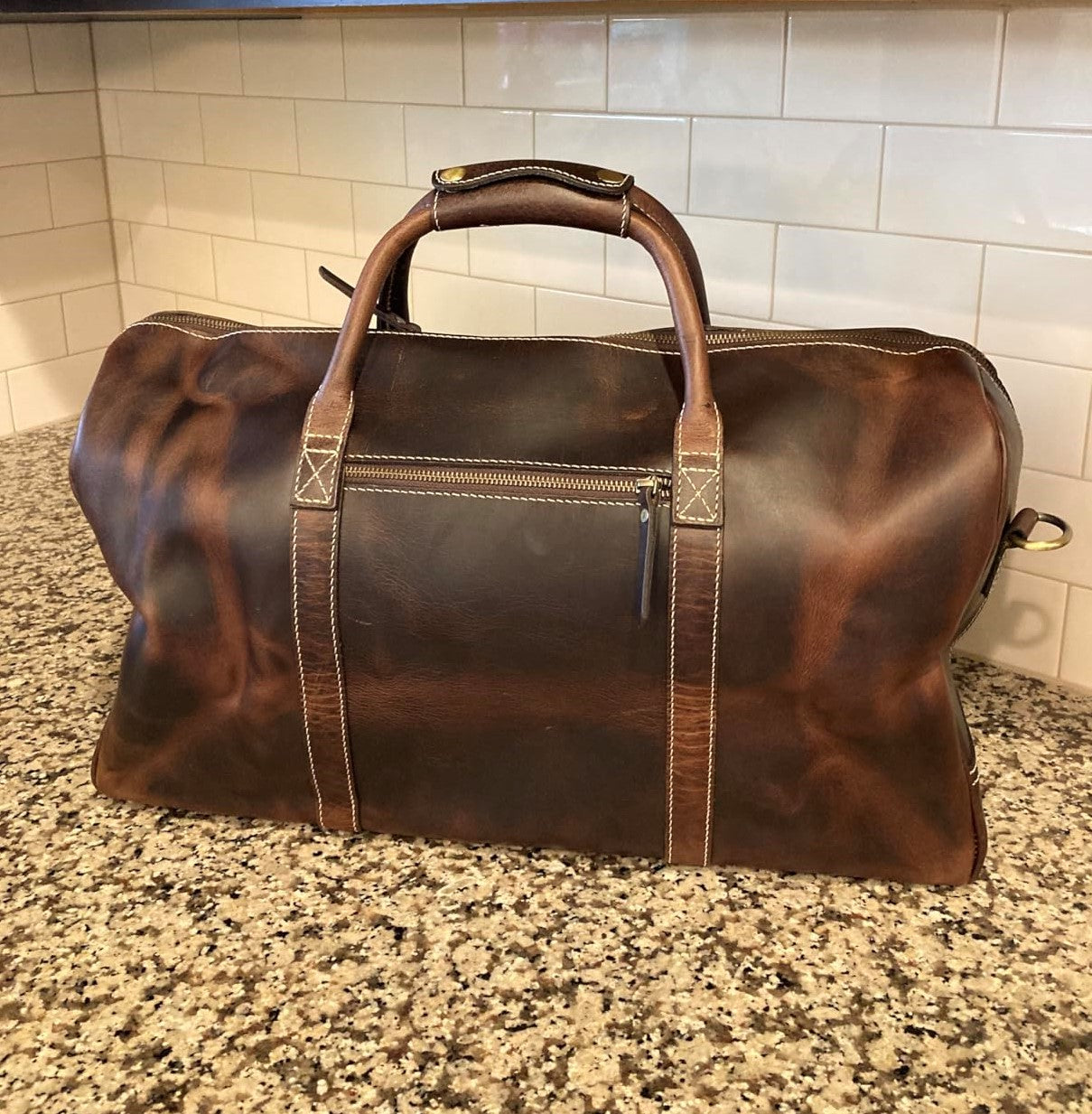 Solo Leather Travel Duffel Bags (Mullberry)