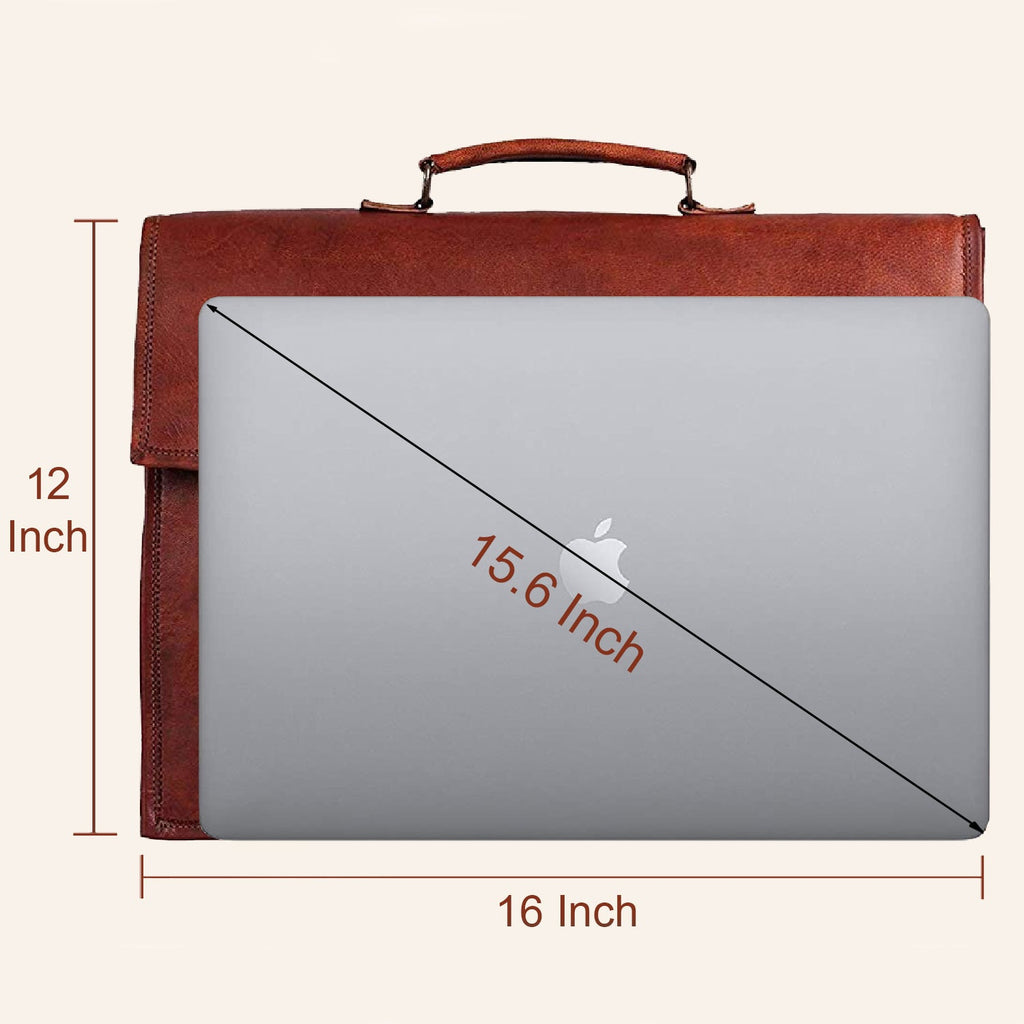 Denver Leather Briefcase Bag