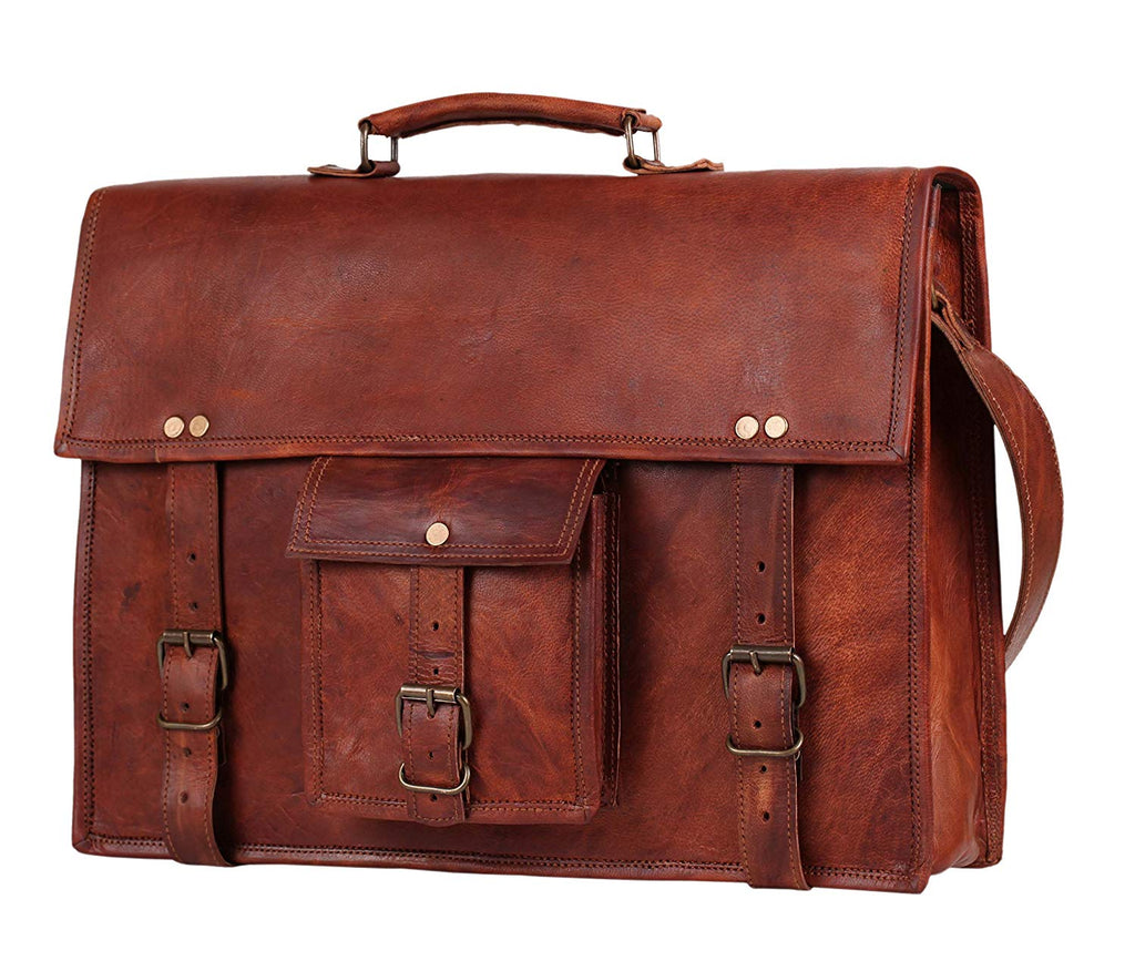 Denver Leather Briefcase Bag